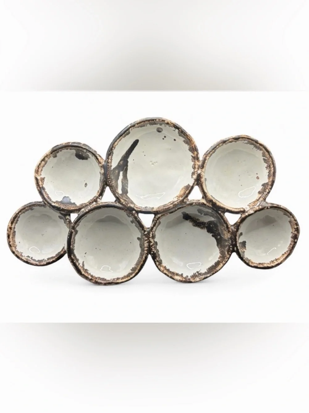 Handmade Trademarked Drip Glaze Ceramic Serving Dish Platter Tray Tableware